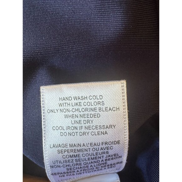 BCBG Navy Blue Small Sleeveless Sequined Formal Gown Dress With V-Neckline - Picture 15 of 16